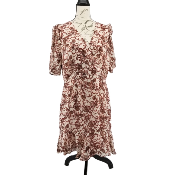 BB DAKOTA Paisley Surplice Wrap Dress - Picture 3 of 8
